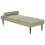 Beliani Chaise Longue MAURIAC Fabric Green 1
