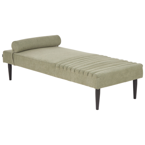 Beliani Chaise Longue MAURIAC Fabric Green