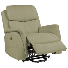 Electric Recliner Chair GLORIE with Massage Fabric Green