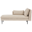 Beliani Right-Hand Chaise Longue YERRES Fabric Beige 1
