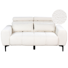 Sofa 2 Seater VEGAMO Boucle White