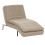 Beliani Chaise Longue LOIRET Fabric Taupe 1