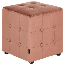 Pouffe WISCONSIN Velvet Peach Pink