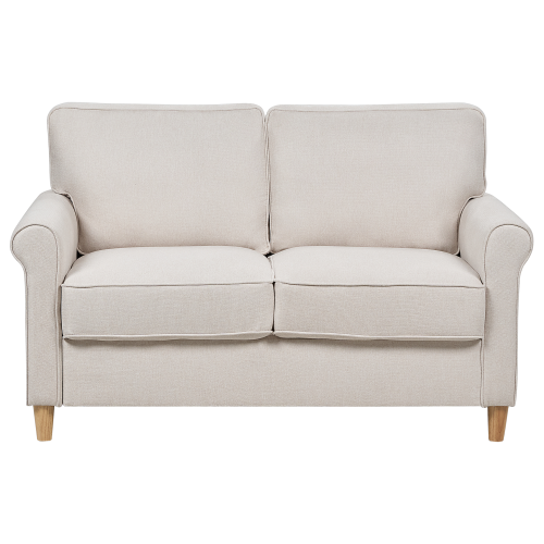 Beliani Sofa 2 Seater RONNEBY Fabric Beige
