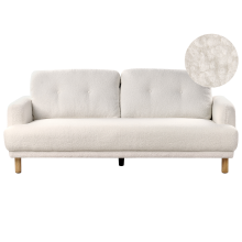 Sofa 3 Seater TUVE Boucle White