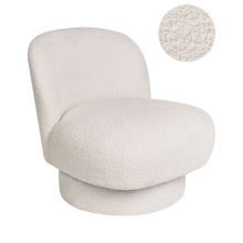 Swivel Armchair AYLO Boucle Off-White
