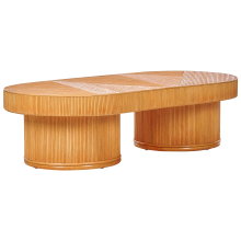 Garden Coffee Table AIROLE 150 cm 70 cm Rattan Brown