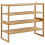 Beliani Shelving Unit UVALDA Bamboo Light Brown 1