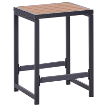 Garden Bar Chair AVETRANA Metal Black