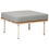 Beliani Garden Ottoman SENISE Metal Grey 1