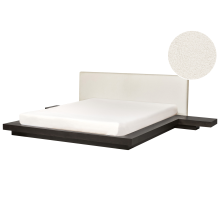 Bed Boucle ZEN 180 x 200 cm (EU Super King) Dark Ash Wood