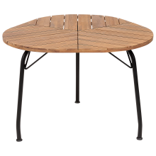 Garden Dining Table VARENNA 106 cm 103 cm Acacia Wood Brown