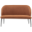 Beliani Dining Bench 2 Seater OSBY Fabric Golden Brown 1