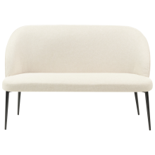Dining Bench 2 Seater OSBY Fabric Light Beige