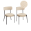 Beliani Set of 2 Dining Chairs ALLISON Boucle Light Beige 1
