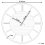 Beliani Wall Clock DAROCA 34 cm Black 3