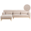 Beliani Corner Sofa 3 Seater SIMOS Chenille Beige Right Hand 1