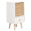 Beliani 1 Drawer Bedside Table NESIKA White 1