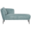 Beliani Left-Hand Chaise Longue ARTHEZE Fabric Light Blue 1