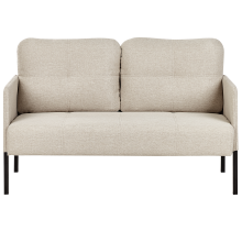 Sofa 2 Seater LAHTI Fabric Light Beige