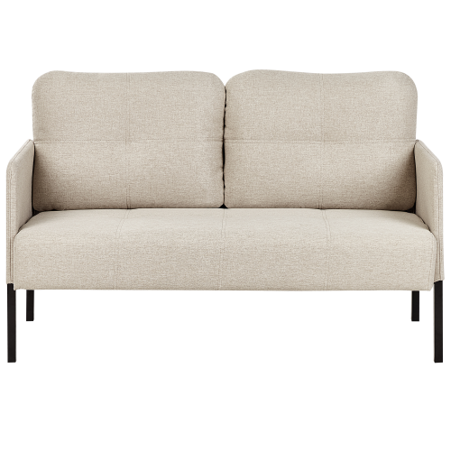 Beliani Sofa 2 Seater LAHTI Fabric Light Beige