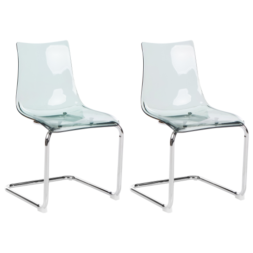 Beliani Set of 2 Dining Chairs MARSHALL Black