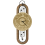Beliani Wall Clock NOBELIUM Metal Gold 1