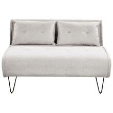 Sofa Bed 2 Seater VESTFOLD Fabric Light Grey