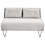 Beliani Sofa Bed 2 Seater VESTFOLD Fabric Light Grey 1