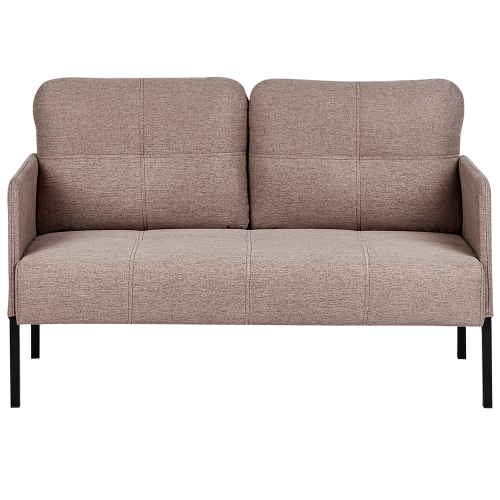 Beliani Sofa 2 Seater LAHTI Fabric Light Brown
