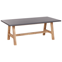 Garden Dining Table TONNARE 200 cm 100 cm Concrete Grey