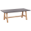 Beliani Garden Dining Table TONNARE 200 cm 100 cm Concrete Grey 1