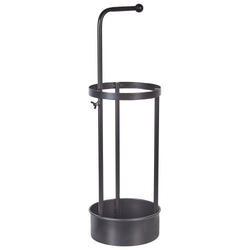 Beliani Umbrella Stand MONNAIE Metal Black