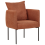 Beliani Armchair MALMOS Fabric Golden Brown 1