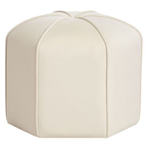 Beliani Pouffe WISHEK Velvet Light Beige