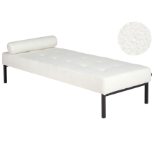 Chaise Longue CHINON Boucle White