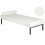 Beliani Chaise Longue CHINON Boucle White 1