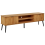 Beliani TV Stand TIMMINS Pine Wood Brown 1