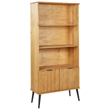 Bookcase TIMMINS 190 cm Pine Wood Brown
