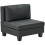 Beliani 1-Seat Section UNSTAD Faux Leather Black 1