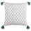 Beliani Throw Cushion CORNUS 45 x 45 cm Cotton Blue Floral Pattern 1