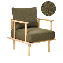 Armchair ASKER Boucle Dark Green