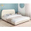 Beliani Waterbed Boucle ROISEL 160 x 200 cm (EU King Size) Light Beige 2