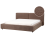 Beliani Bed Boucle LINARDS 180 x 200 cm (EU Super King) Brown 1