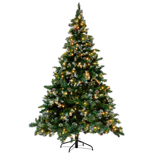 Beliani Artificial Christmas Tree LED PALOMAR 180 cm Dark Green