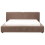 Beliani Bed Boucle LINARDS 180 x 200 cm (EU Super King) Brown 4