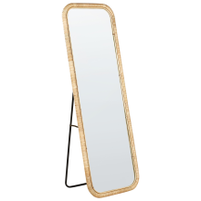 Standing Mirror MALANGE 150 cm Rattan Natural