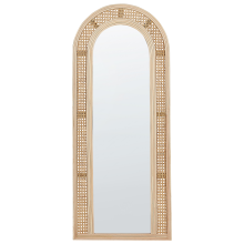 Wall Mirror FRANEY 50 cm 120 cm Rattan Natural