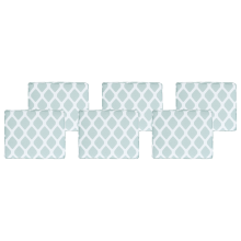 Set of 6 Garden Chair Cushions TOLVE 39 x 31 cm Mint Green