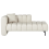 Beliani Left-Hand Chaise Longue LANNILS Fabric Off-White 1